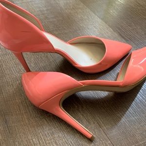Also coral heels